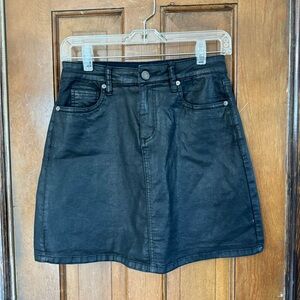 Blank NYC, black micro mini skirt Sz 26/27